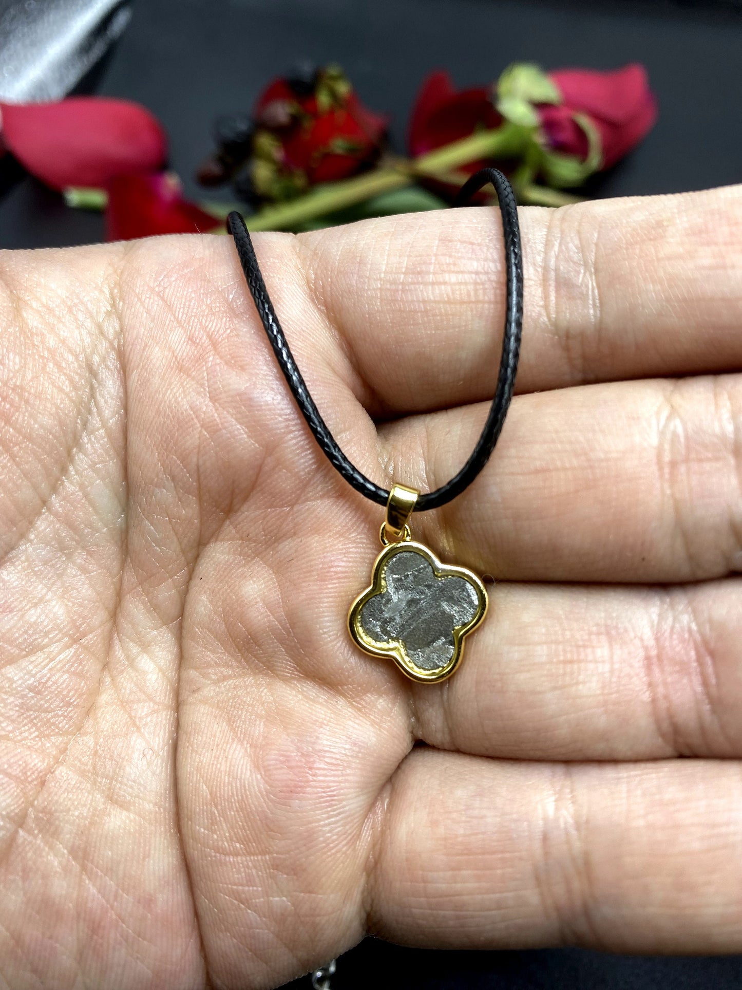 Unique Aletai Iron Meteorite Pendant, Leather Necklace, bracelet,gift , Fashionable and Affordable Cosmic Elegance