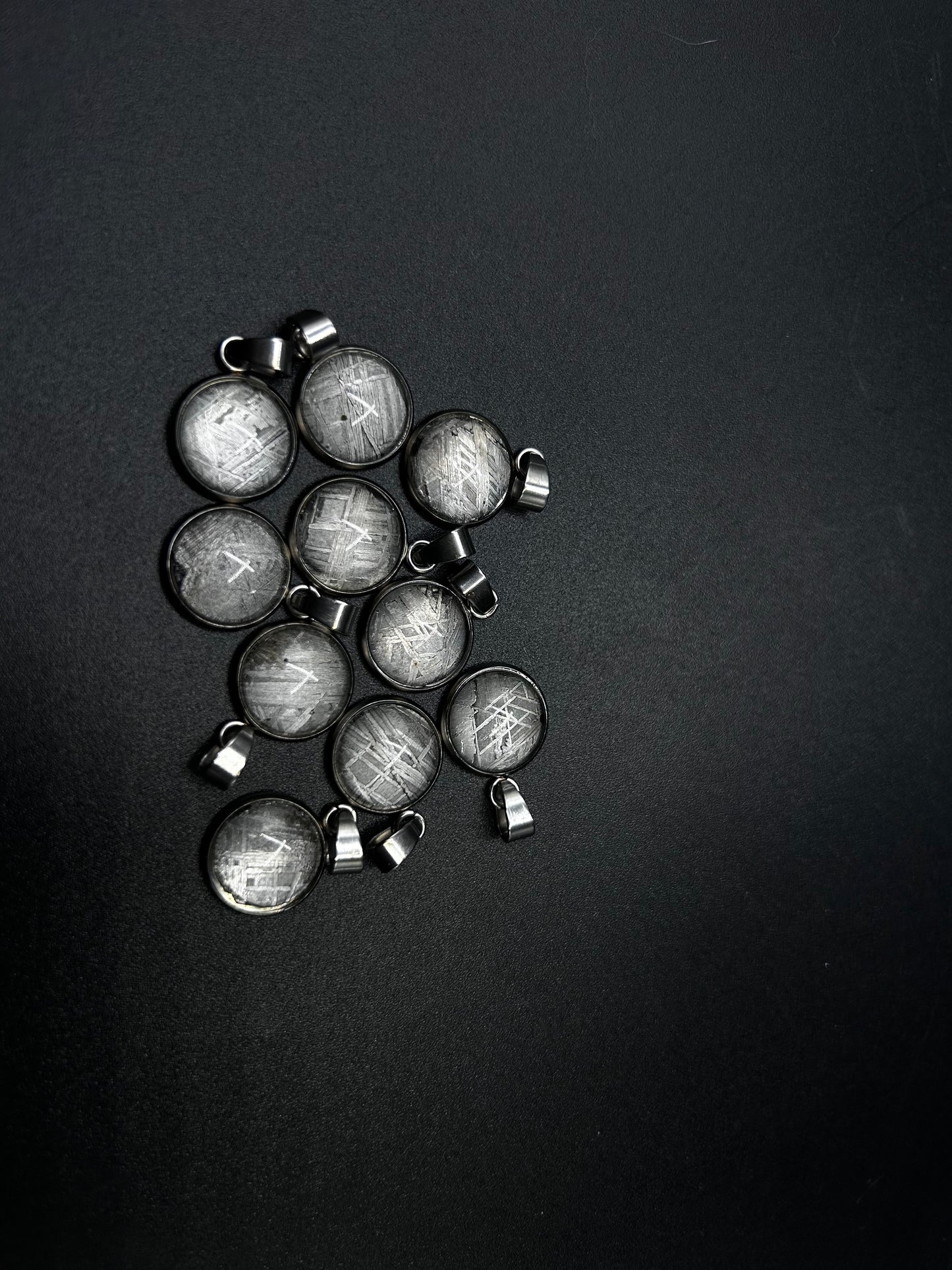 Muonionalusta Iron Meteorite Pendant: 13.8mm Meteorite Necklace, Cosmic Jewelry,Meteorite Jew