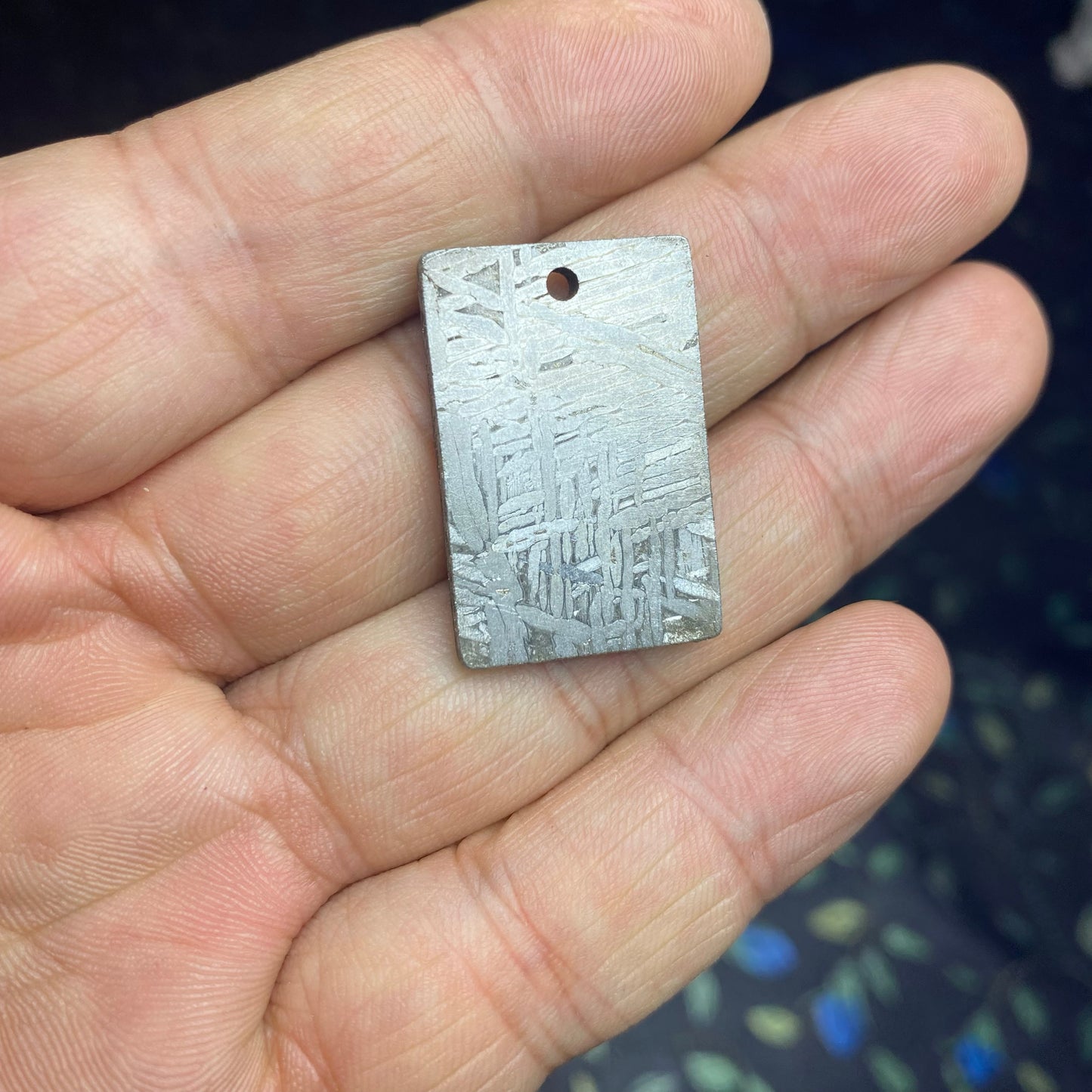 Iron meteorite Natural carving pendant