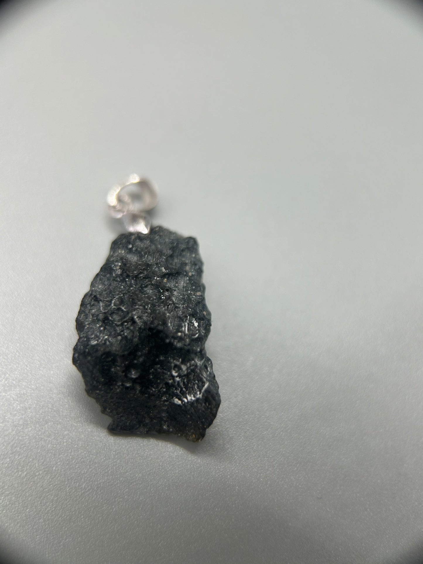 Raw Leigongmo Meteorite Necklace | Unique Handmade Obsidian Pendant | Spiritual Protection Amulet | One of a Kind, Random Selection