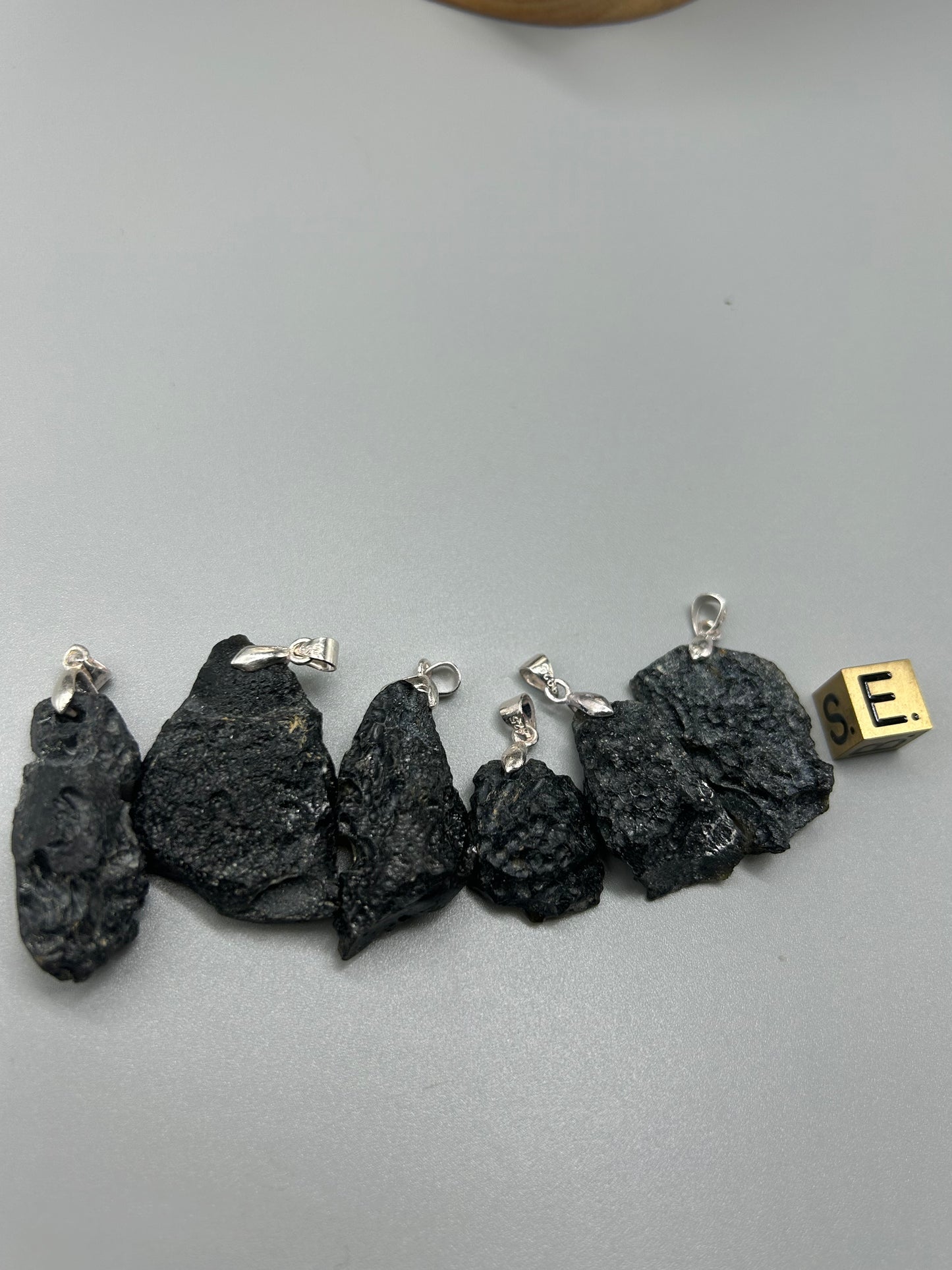 Raw Leigongmo Meteorite Necklace | Unique Handmade Obsidian Pendant | Spiritual Protection Amulet | One of a Kind, Random Selection