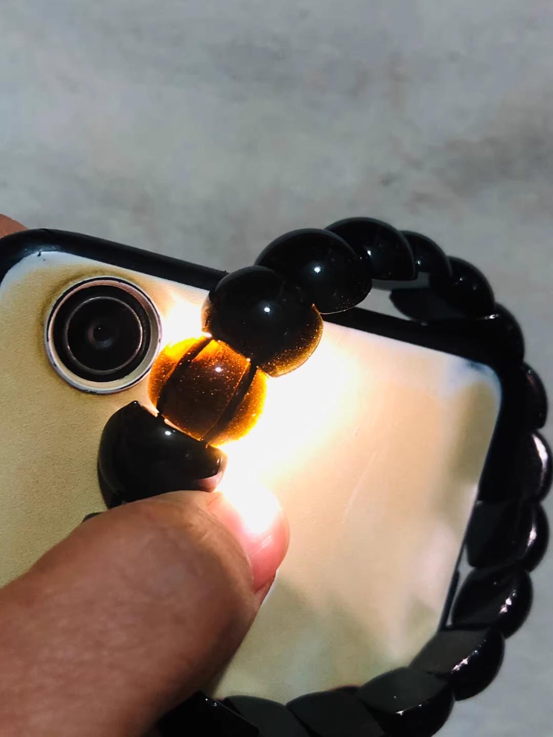 Rare Leizhow Peninsula Tektite Meteorite Bracelets ~ 20mm Round Beads