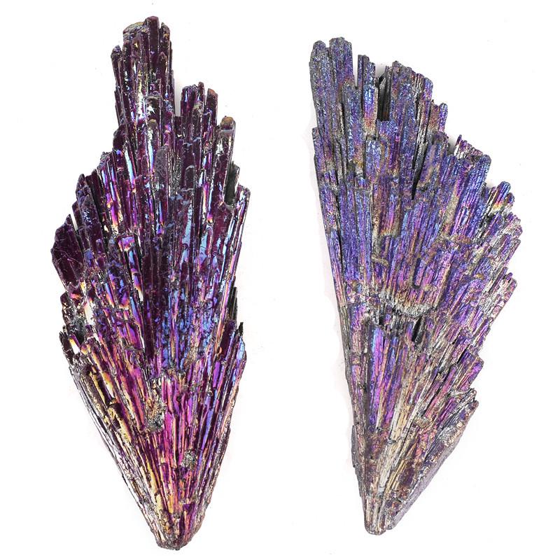 Natural Peacock Kyanite Crystal, Aura Kyanite Peacock Feather, Rainbow Peacock Titanium Kyanite Blades, Kyanite Specimen