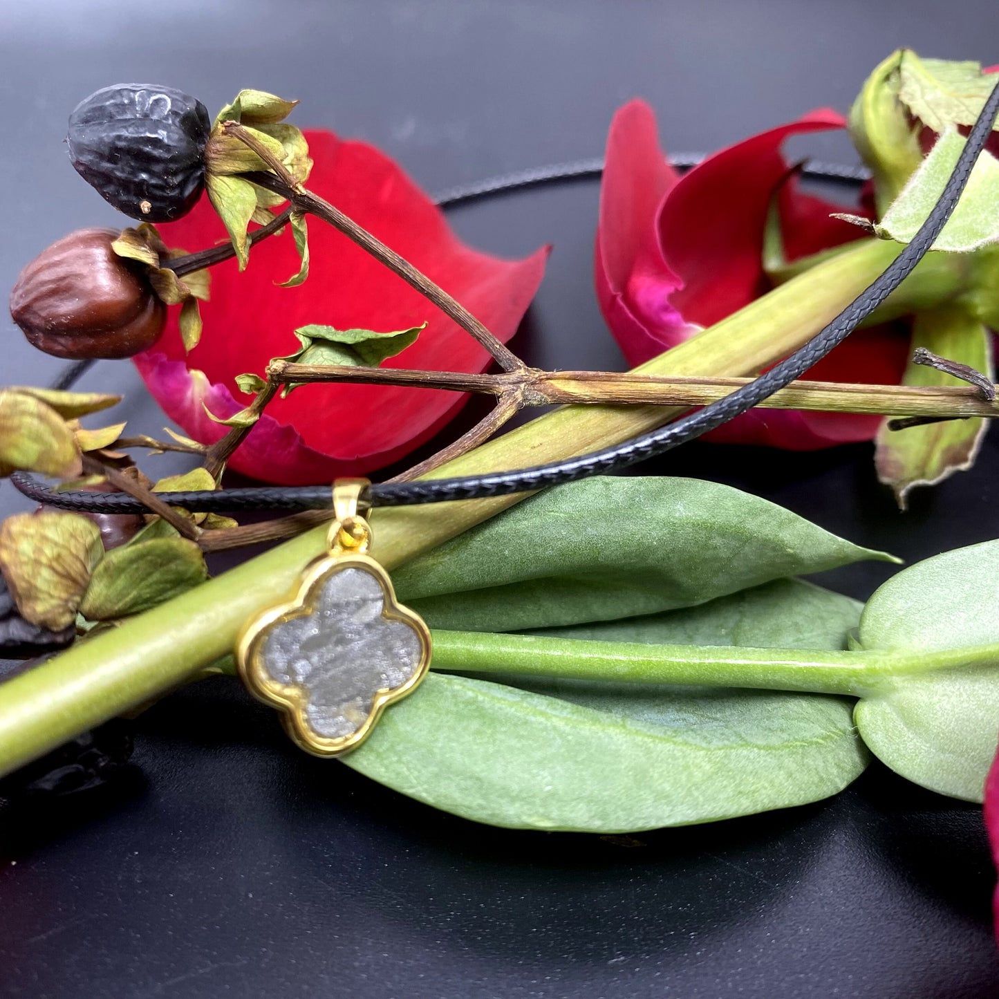 Unique Aletai Iron Meteorite Pendant, Leather Necklace, bracelet,gift , Fashionable and Affordable Cosmic Elegance