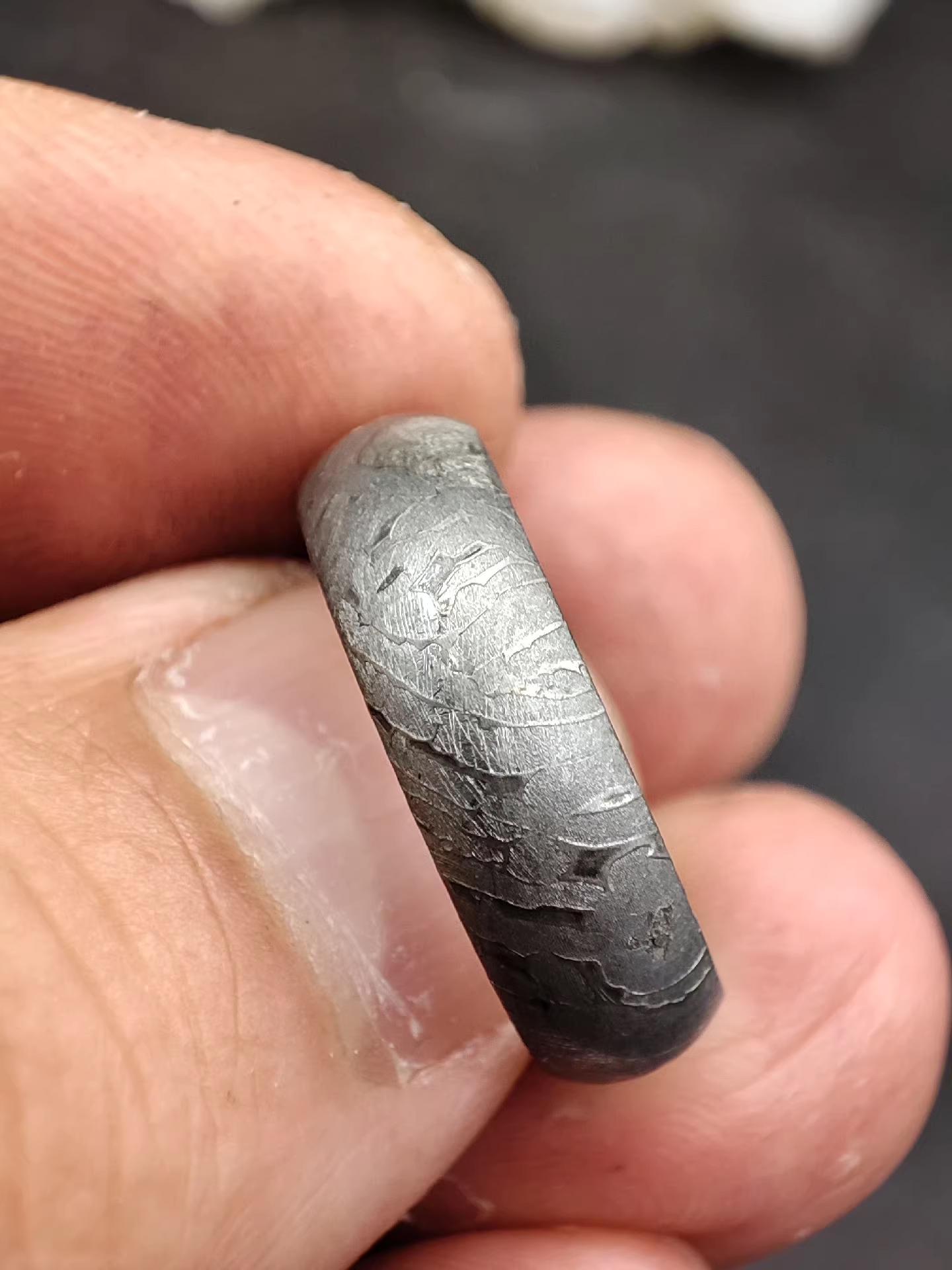 Meteorite Jewelry, Meteorite Band Ring, Meteorite Ring, Meteorite Accessories,Men's and women's rings, wedding rings