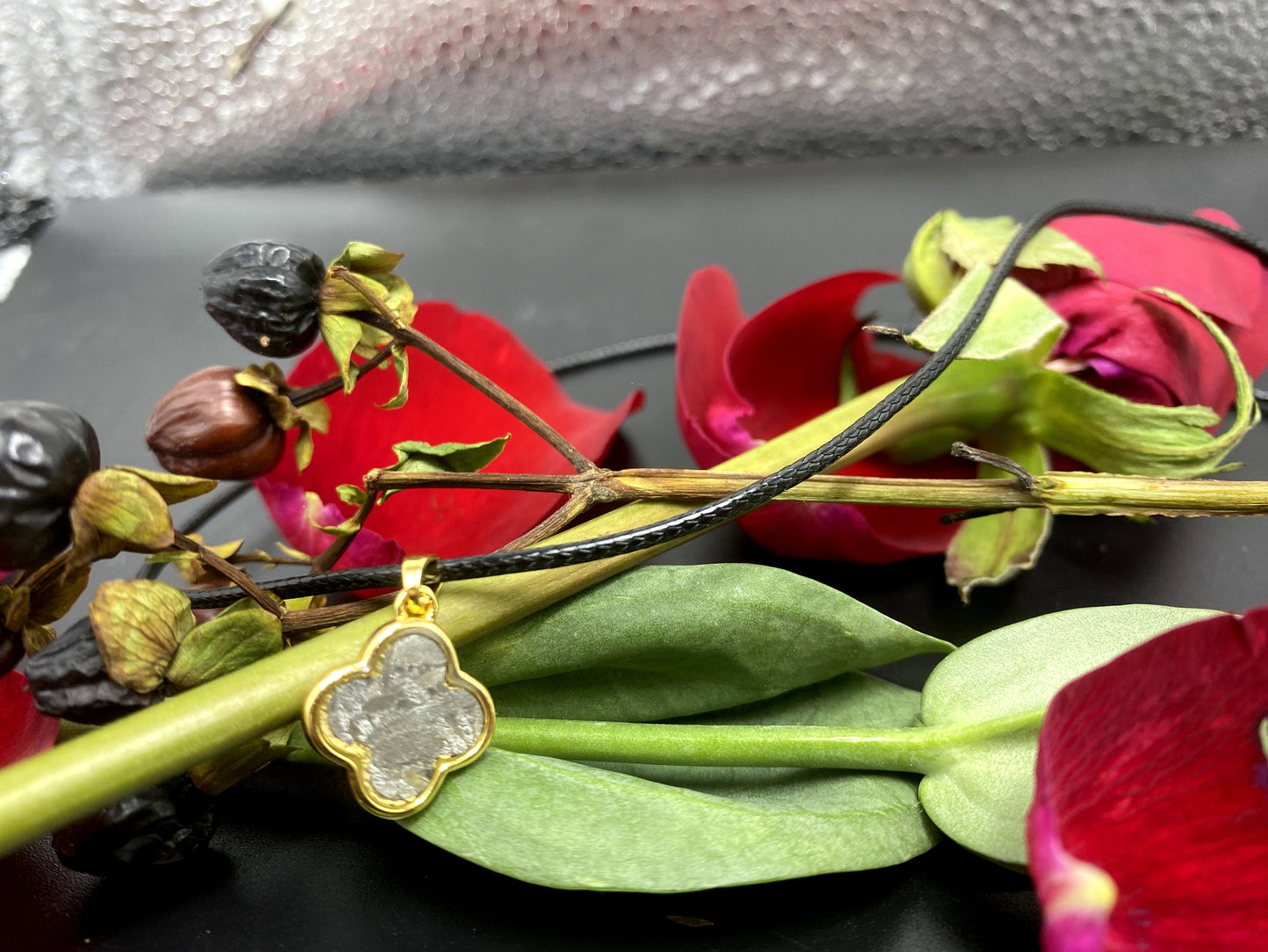 Unique Aletai Iron Meteorite Pendant, Leather Necklace, bracelet,gift , Fashionable and Affordable Cosmic Elegance