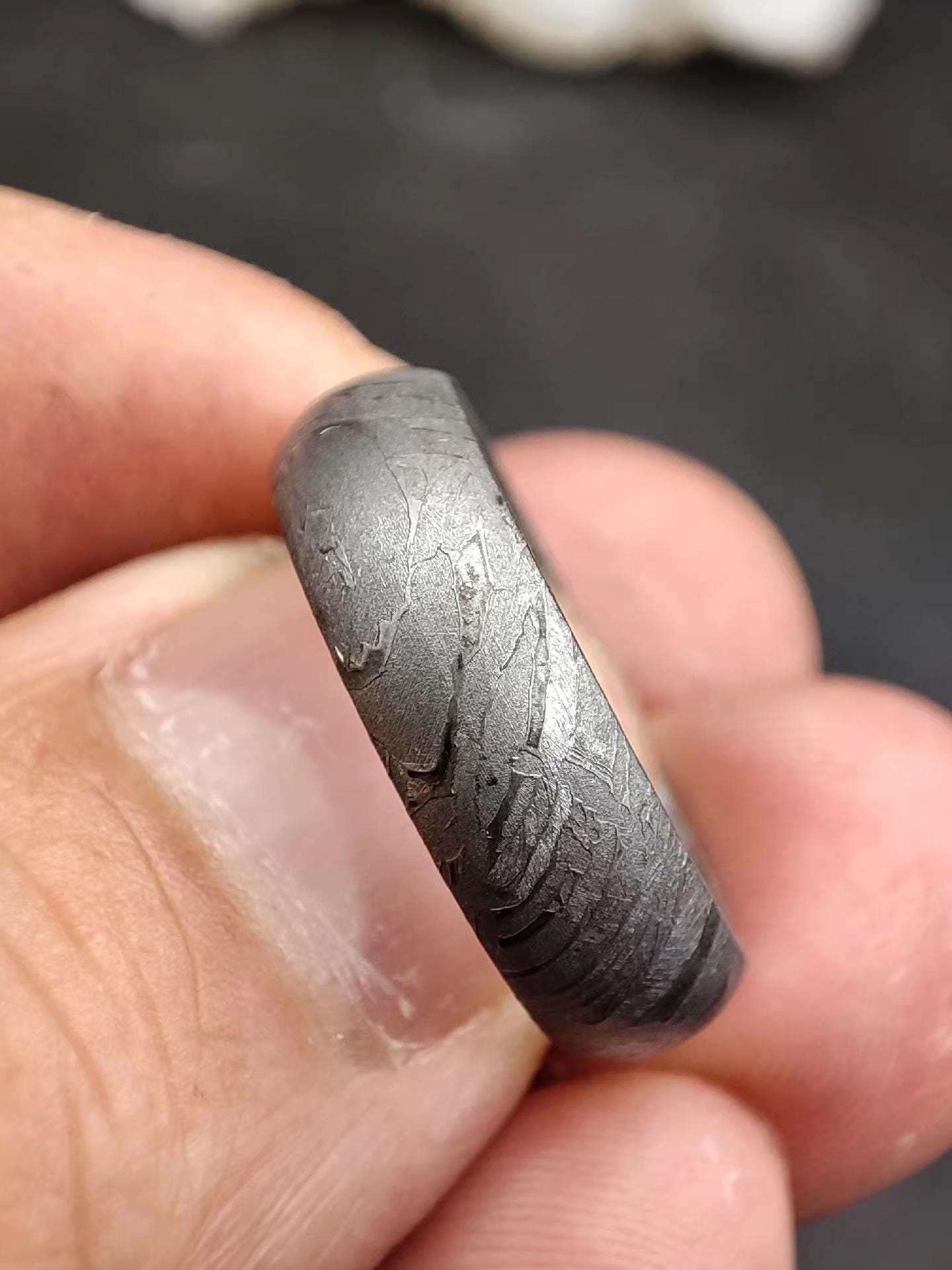 Meteorite Jewelry, Meteorite Band Ring, Meteorite Ring, Meteorite Accessories,Men's and women's rings, wedding rings