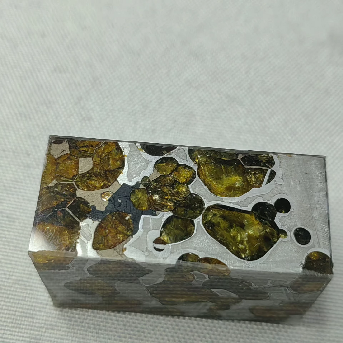 High Quality Large Olive Brenham Pallasite/Meteorite Pendant/Brenham Chuck/Pallasite/Meteorite Collection