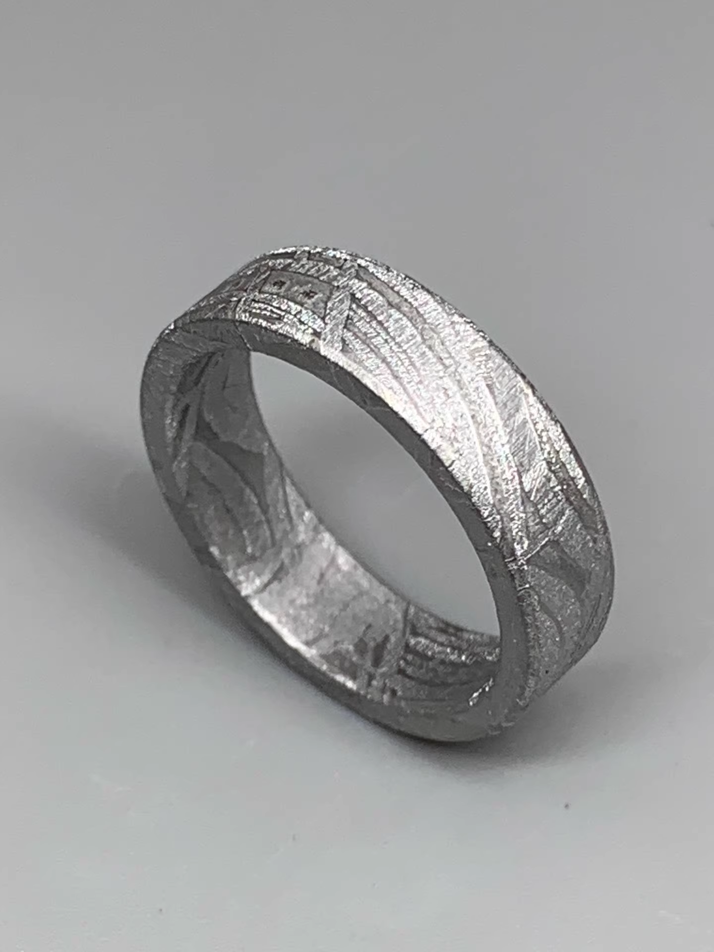 Meteorite Jewelry, Meteorite Band Ring, Muonionalusta meteorite, Meteorite Ring, Meteorite Accessories