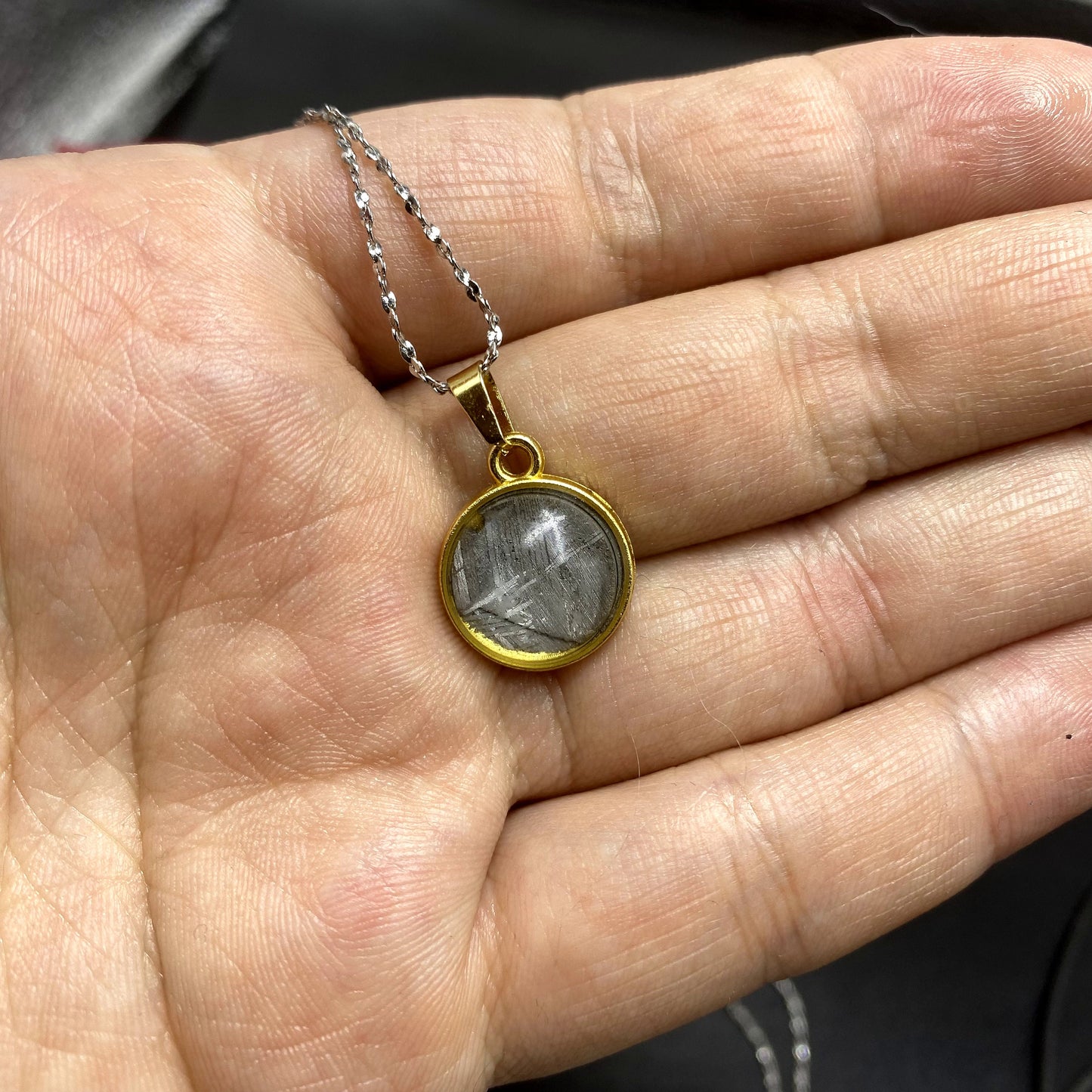 Unique Aletai Iron Meteorite Pendant, 925 Sterling Silver Necklace, bracelet,gift , Fashionable and Affordable Cosmic Elegance