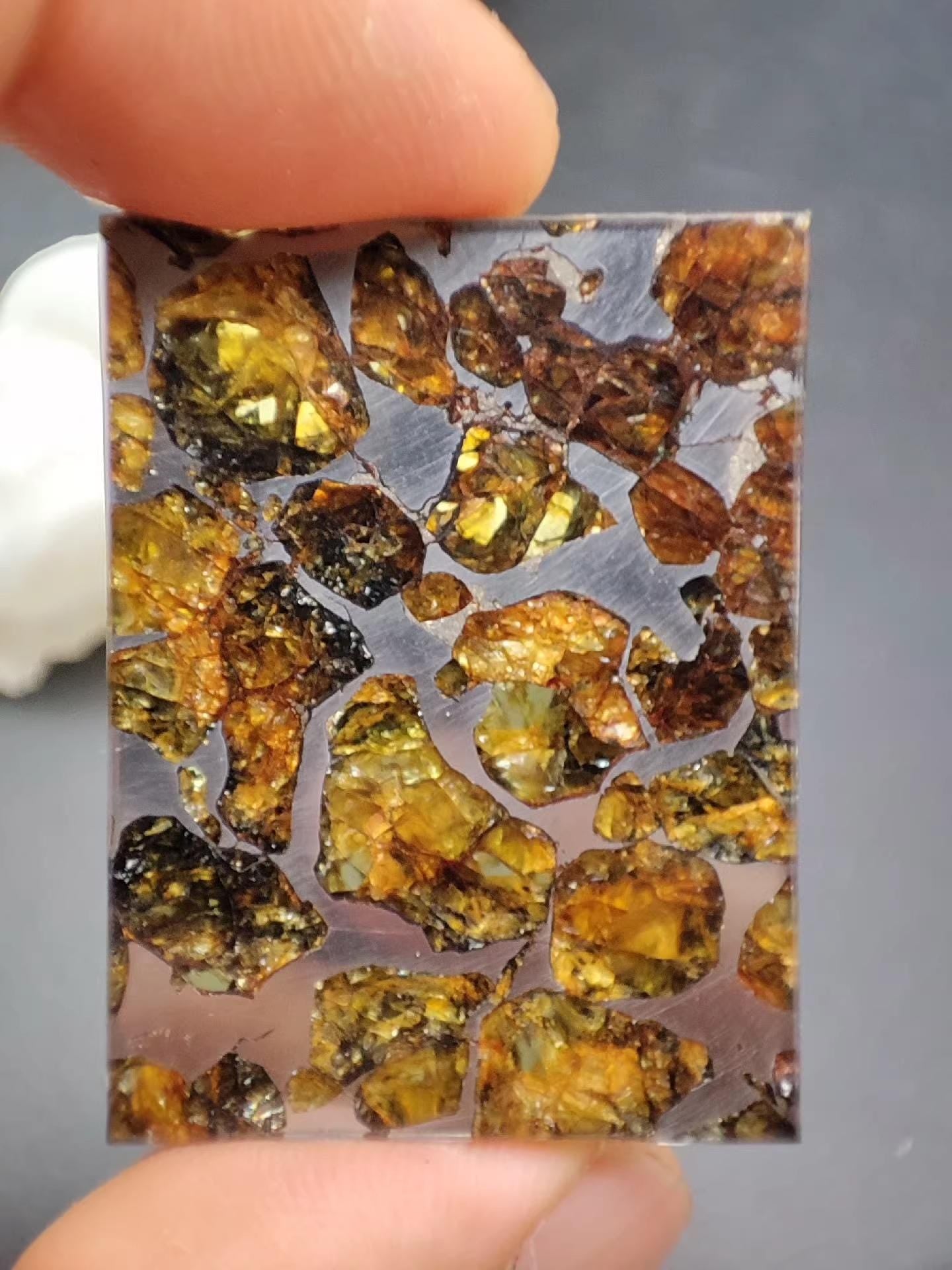 High Olive Seymchan Pallasite/Meteorite Pendant/Pallasite Pendant/Pallasite/Meteorite Accessories 14grams