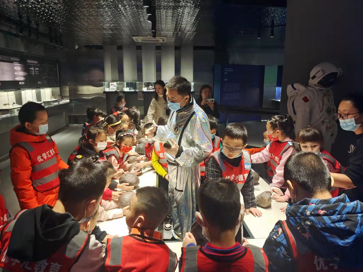 Unique Handmade Bracelet with Natural Crystals and Meteorite