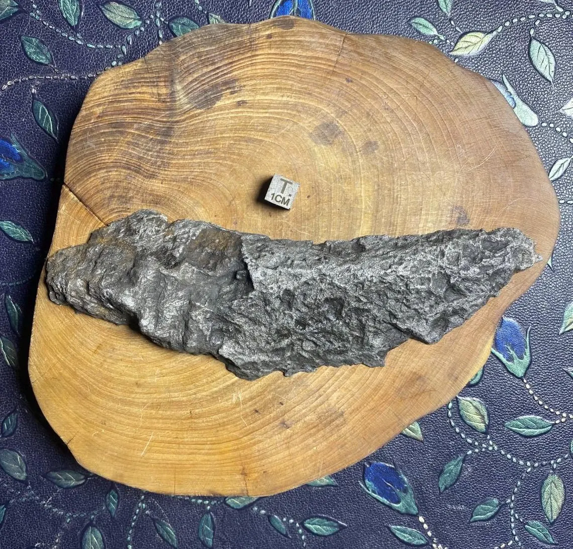 414 grams High Quality Etched Muonionalusta meteorite/Meteorite Specimen/Meteorite Slice/Meteorite Chip/Meteorite Fragment/Meteorite End Cut 414g