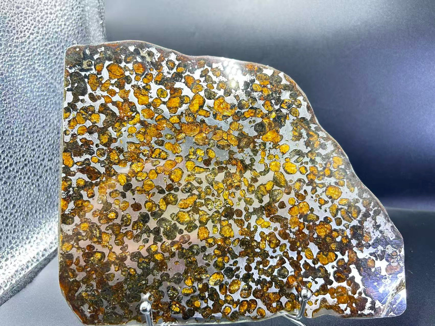 High Olive Sericho Pallasite/Meteorite Pendant/Pallasite Pendant/Pallasite/Meteorite Slice 320grams (Copy)