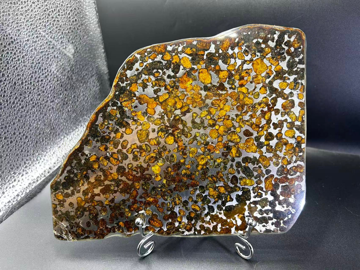 High Olive Sericho Pallasite/Meteorite Pendant/Pallasite Pendant/Pallasite/Meteorite Slice 320grams (Copy)