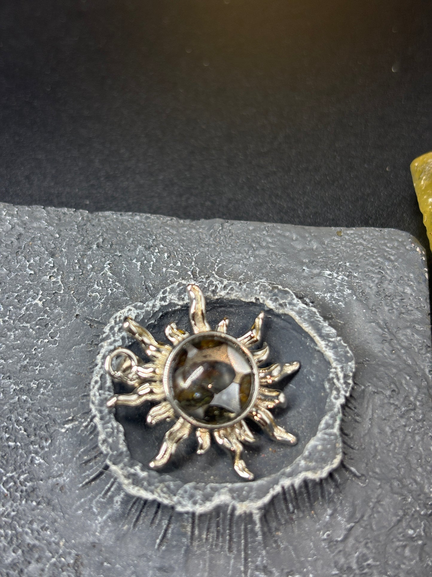 Sericho Meteorite Sun Necklace, Sterling Silver, Celestial Jewelry, Gift for Her, Space Jewelry, Unique Pendant