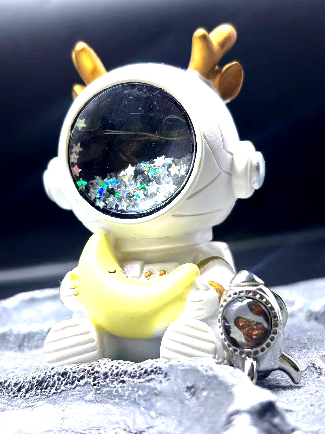 Sericho Meteorite Rocket Brooch, Sterling Silver Space Pin, Celestial Jewelry, Unique Sci-Fi Gift for Him for Her, Graduation Gift