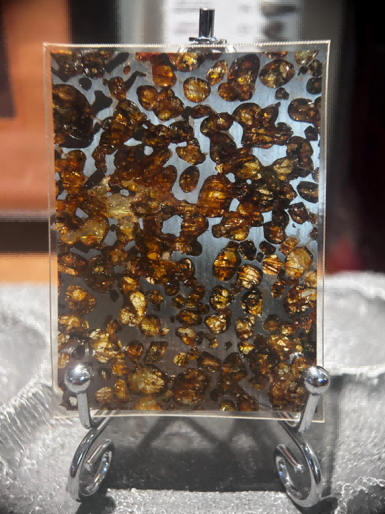 6x8cm Großer Sericho Pallasit/Meteoriten-Anhänger/Pallasit-Anhänger/Pallasit/Pallasit-Ornament/Meteoriten-Zubehör