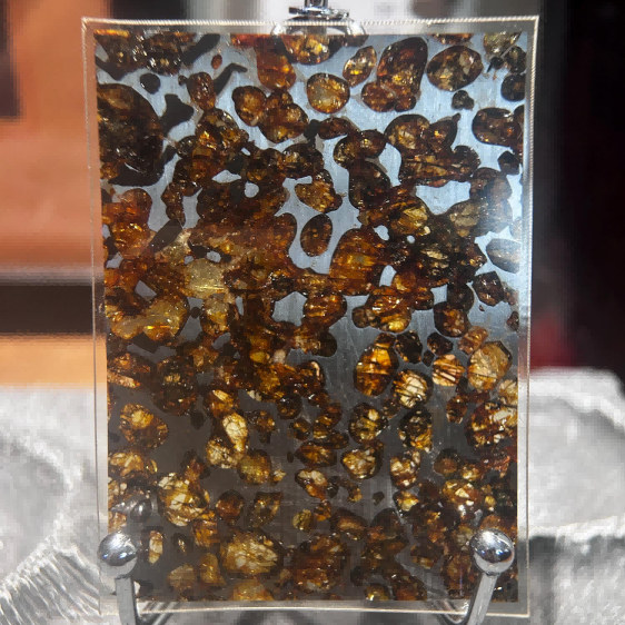 6x8cm Großer Sericho Pallasit/Meteoriten-Anhänger/Pallasit-Anhänger/Pallasit/Pallasit-Ornament/Meteoriten-Zubehör