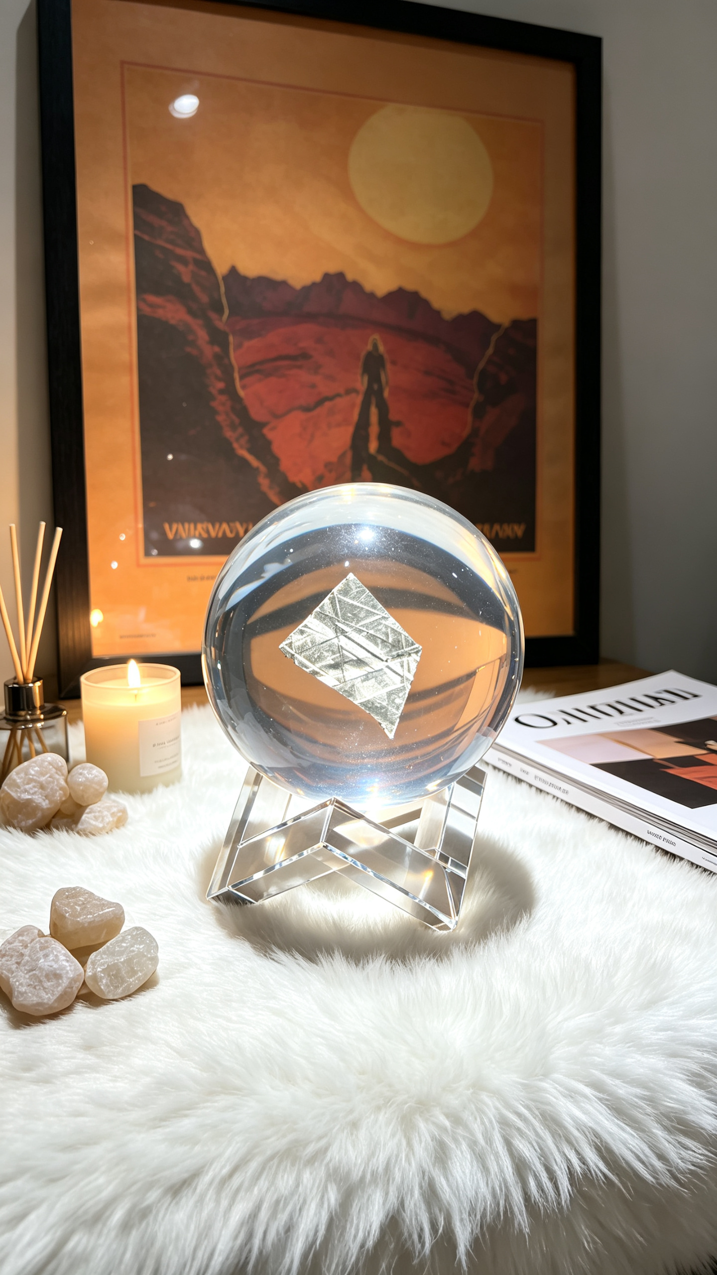 Authentic Muonionalusta Iron Meteorite Sphere Display (100mm)