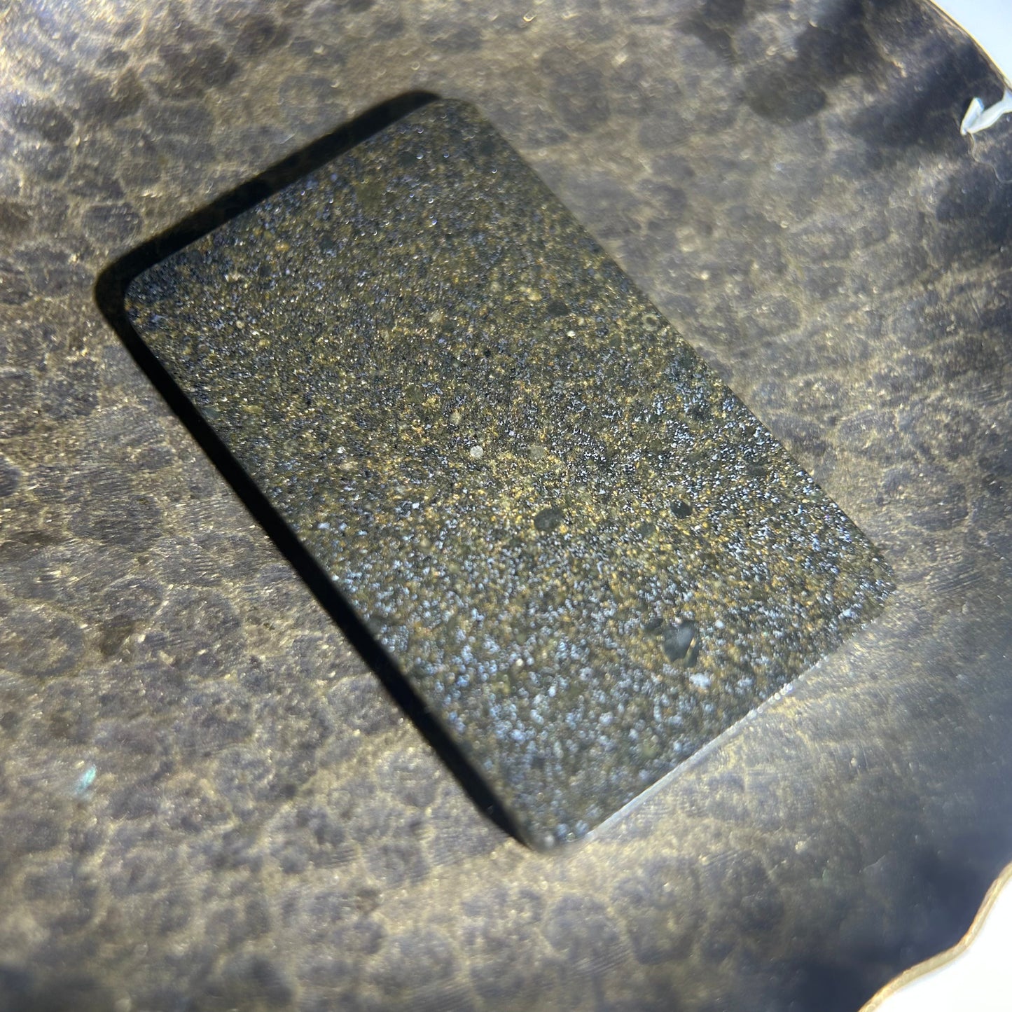 Authentic NWA 16419 Chondrite Meteorite Plaque
