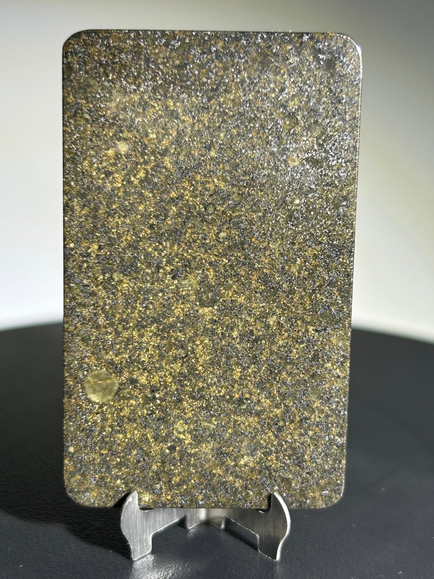 Authentic NWA 16419 Chondrite Meteorite Plaque