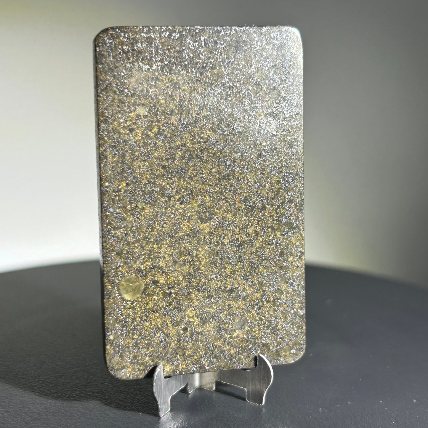 Authentic NWA 16419 Chondrite Meteorite Plaque