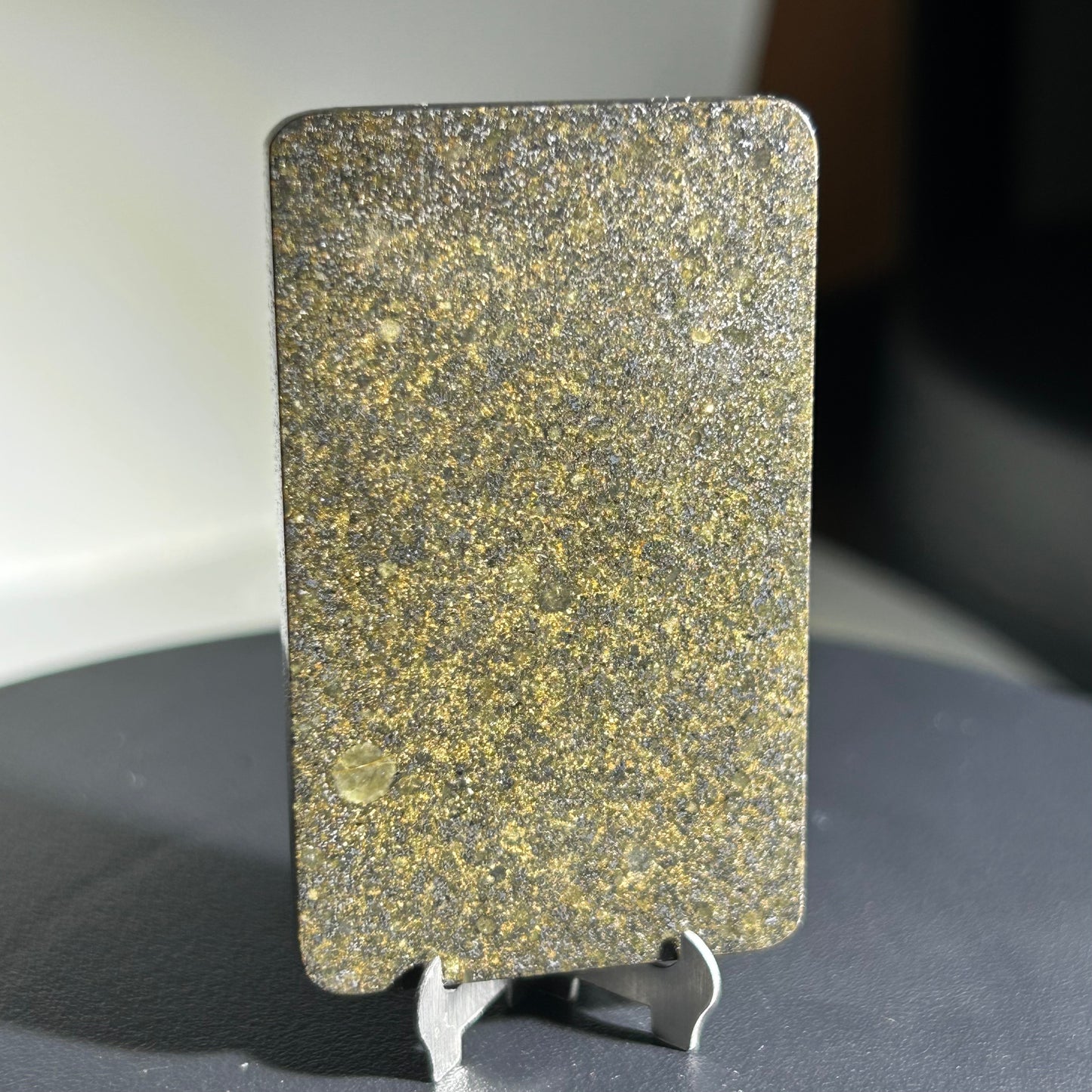 Authentic NWA 16419 Chondrite Meteorite Plaque