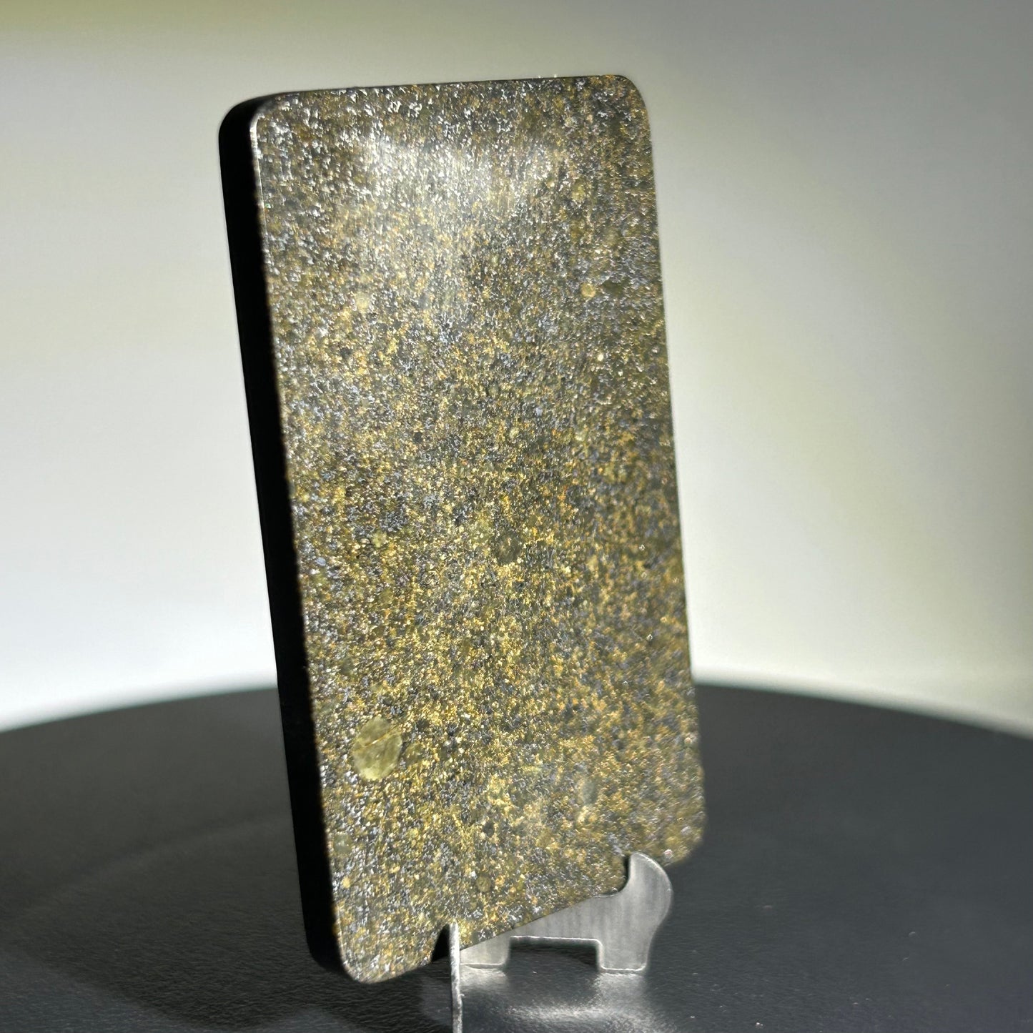Authentic NWA 16419 Chondrite Meteorite Plaque