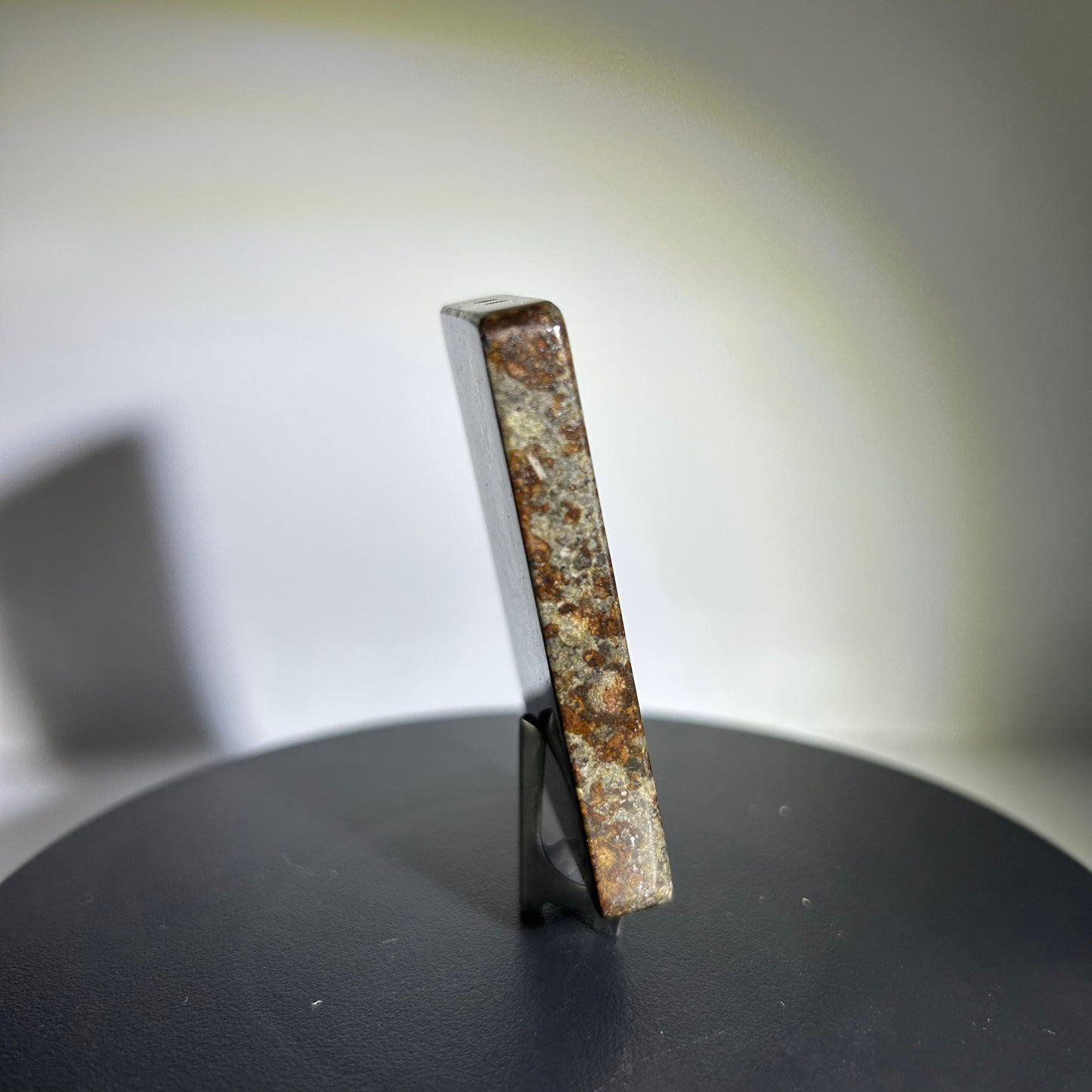 Authentic NWA 869 Chondrite Meteorite Plaque | Real Space Rock | Meteorite Specimen | The Big Dipper Inlay | 40×60×5mm | Gift‑Ready + COA