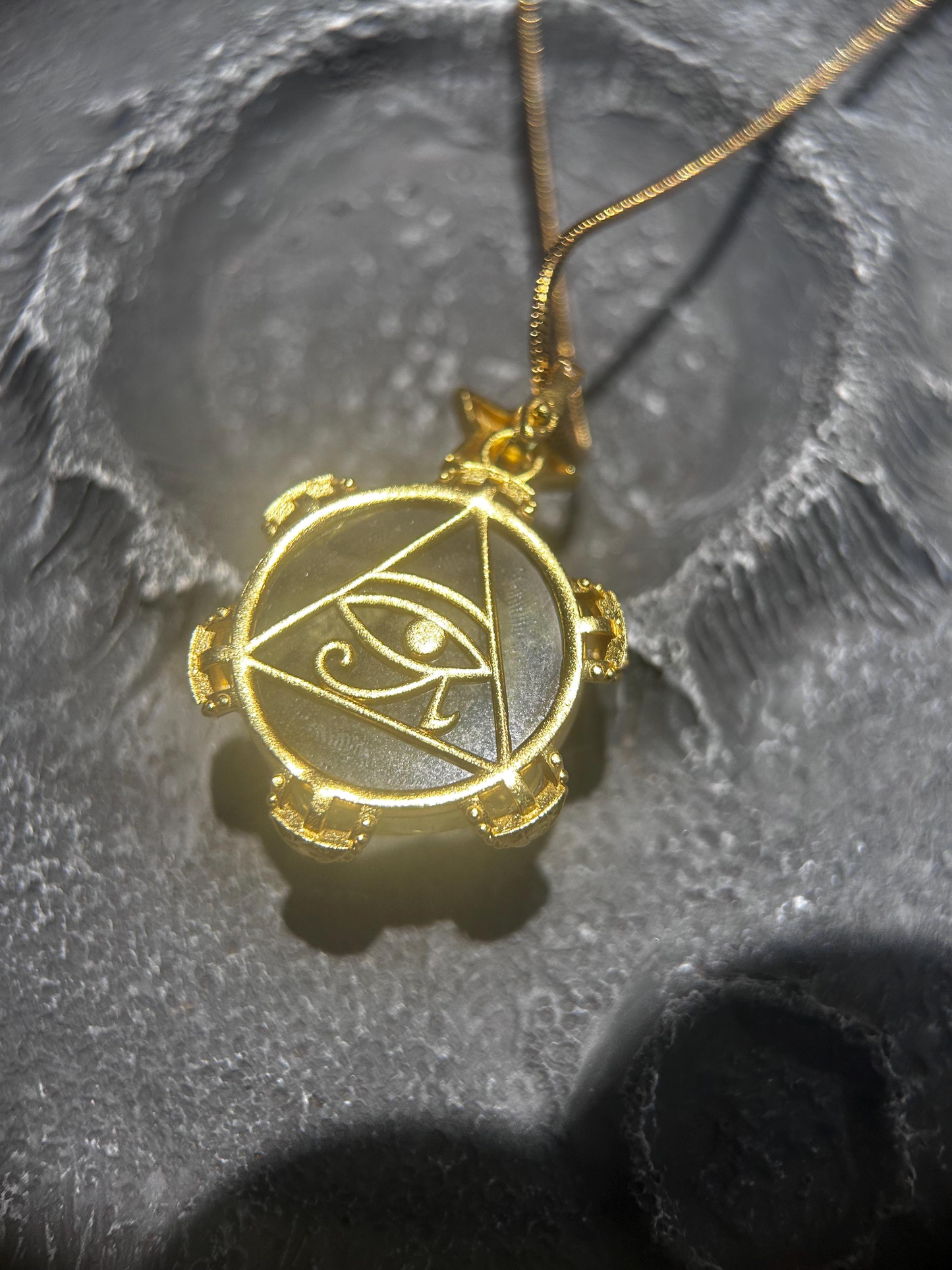 Eye of Horus Libyan Desert Glass Necklace