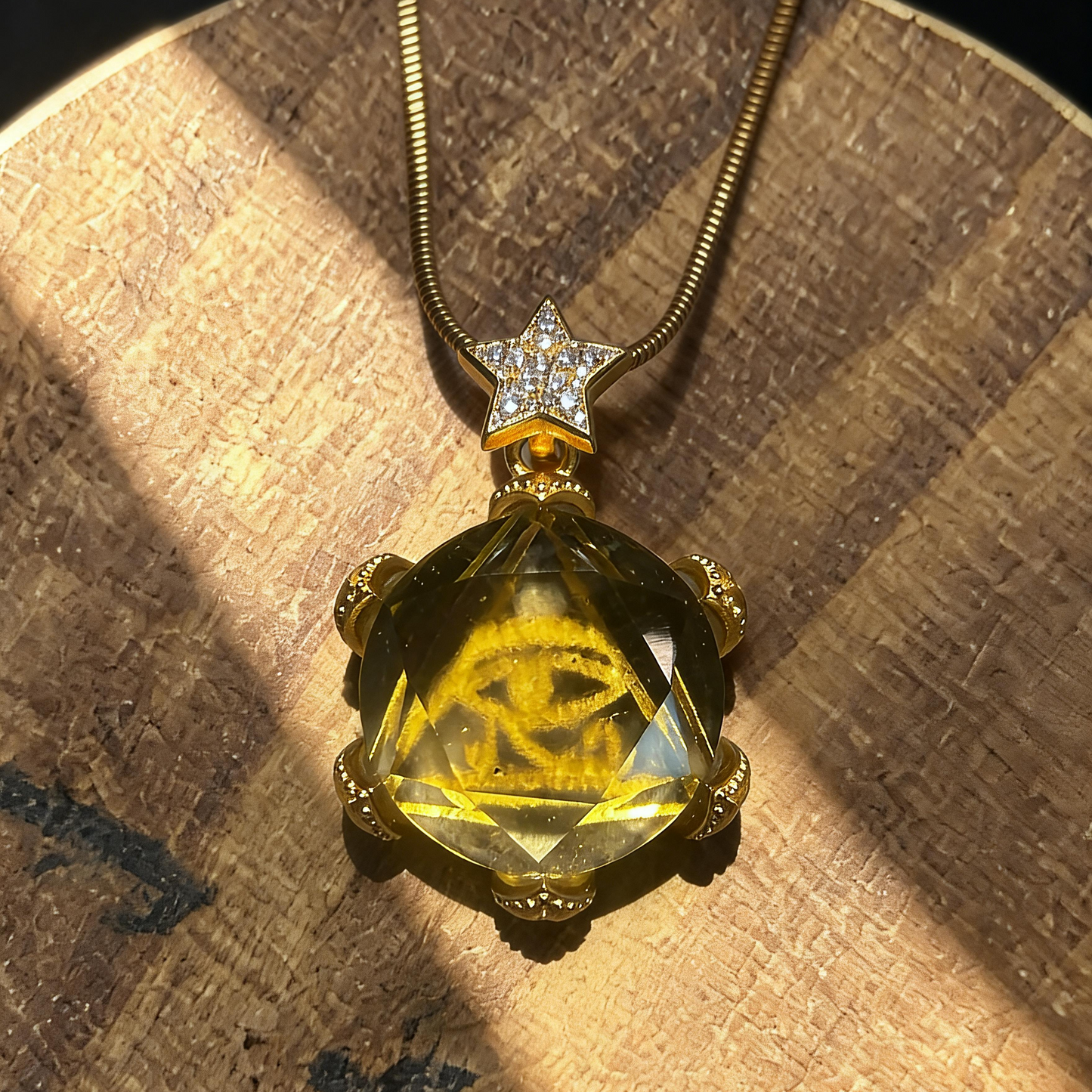 Eye of Horus Libyan Desert Glass Necklace