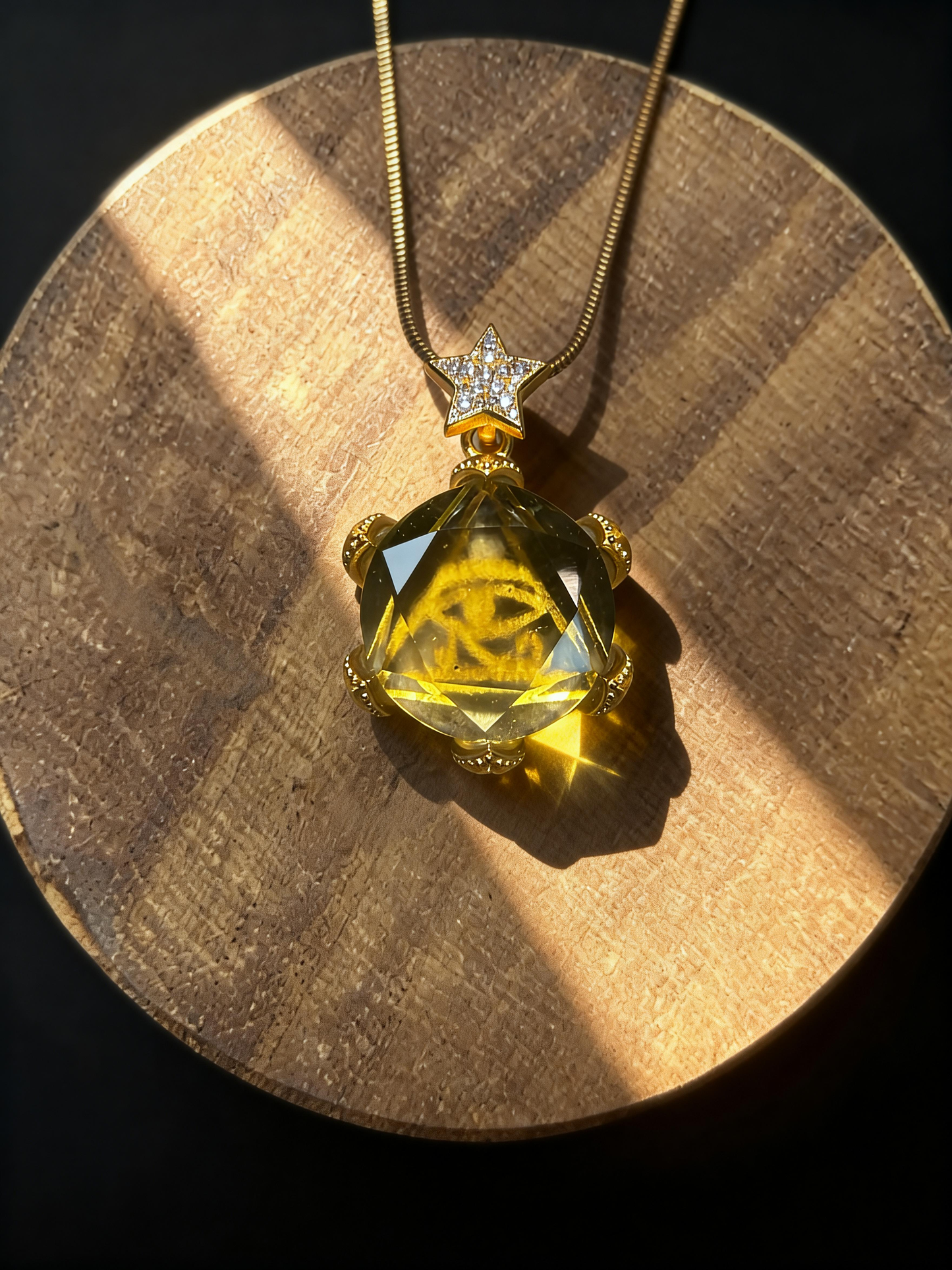 Eye of Horus Libyan Desert Glass Necklace