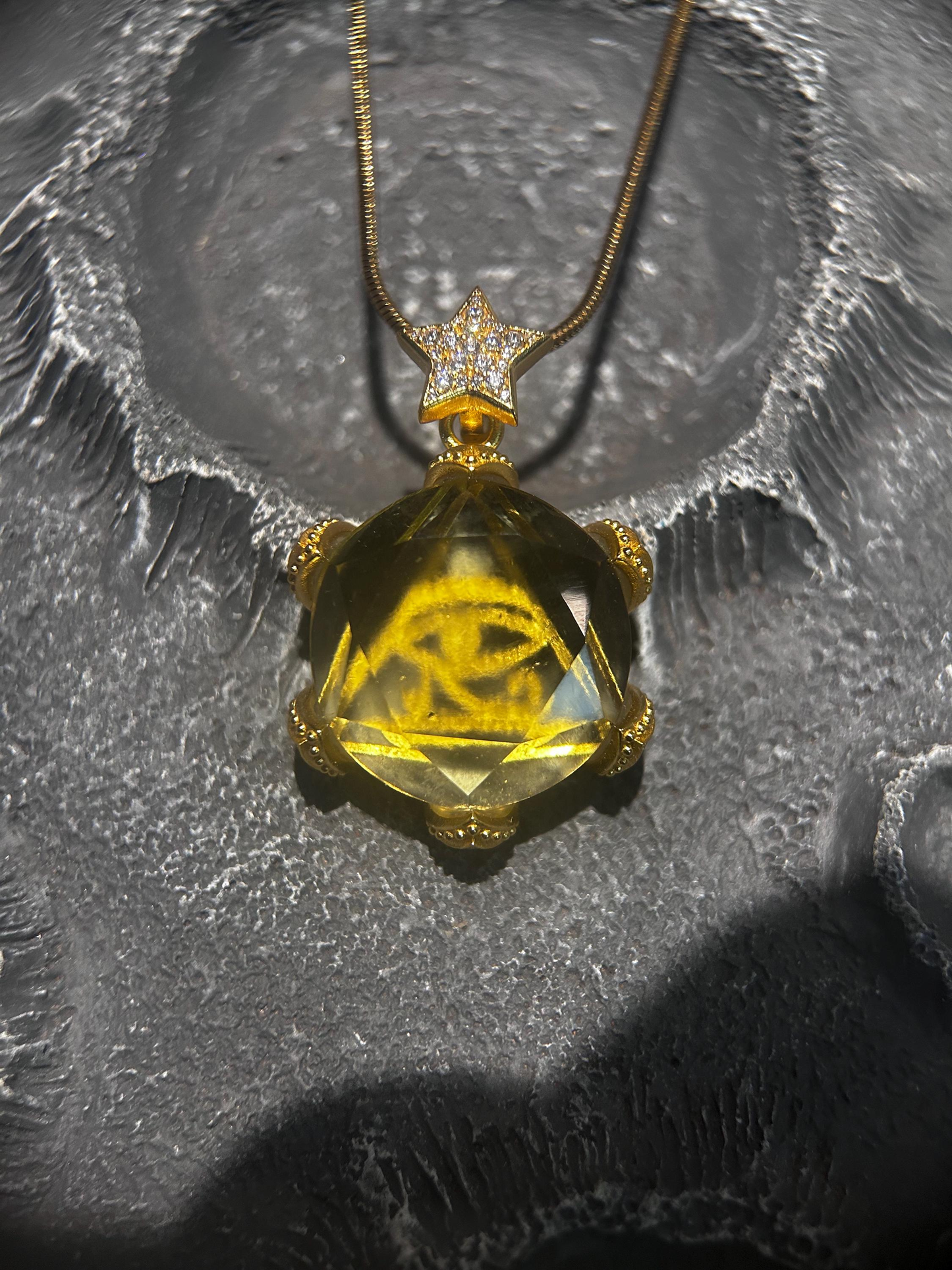 Eye of Horus Libyan Desert Glass Necklace