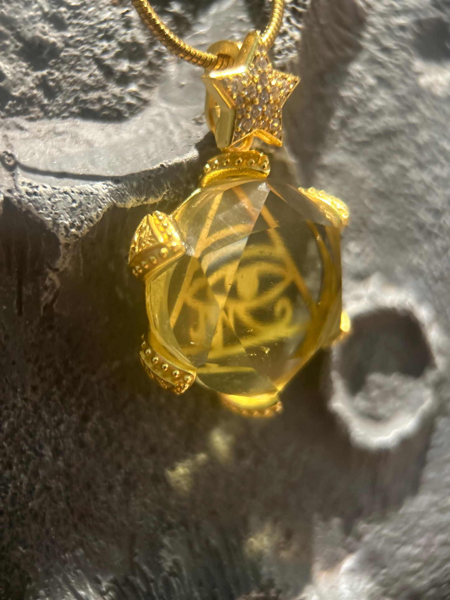 Eye of Horus Libyan Desert Glass Necklace