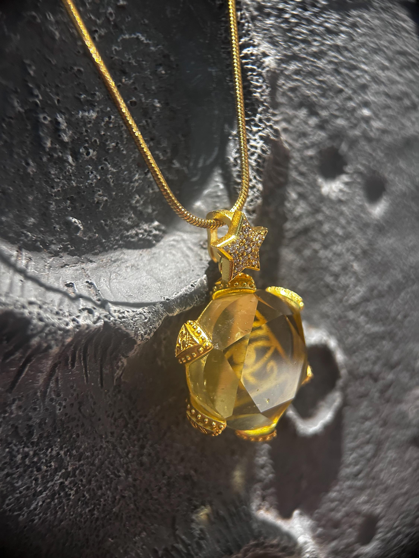Eye of Horus Libyan Desert Glass Necklace
