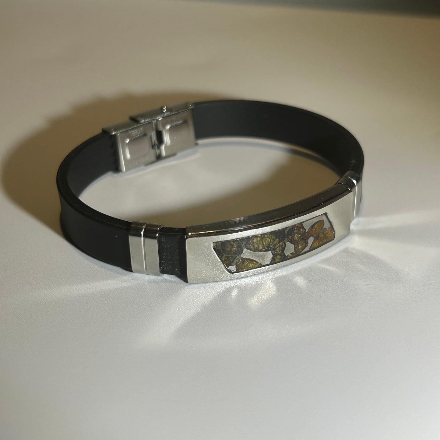 High Quality Kenya Sericho Pallasite-Inspired Bracelet (Unisex)| 17–20 cm| Minimalist Meteorite Jewelry Gift