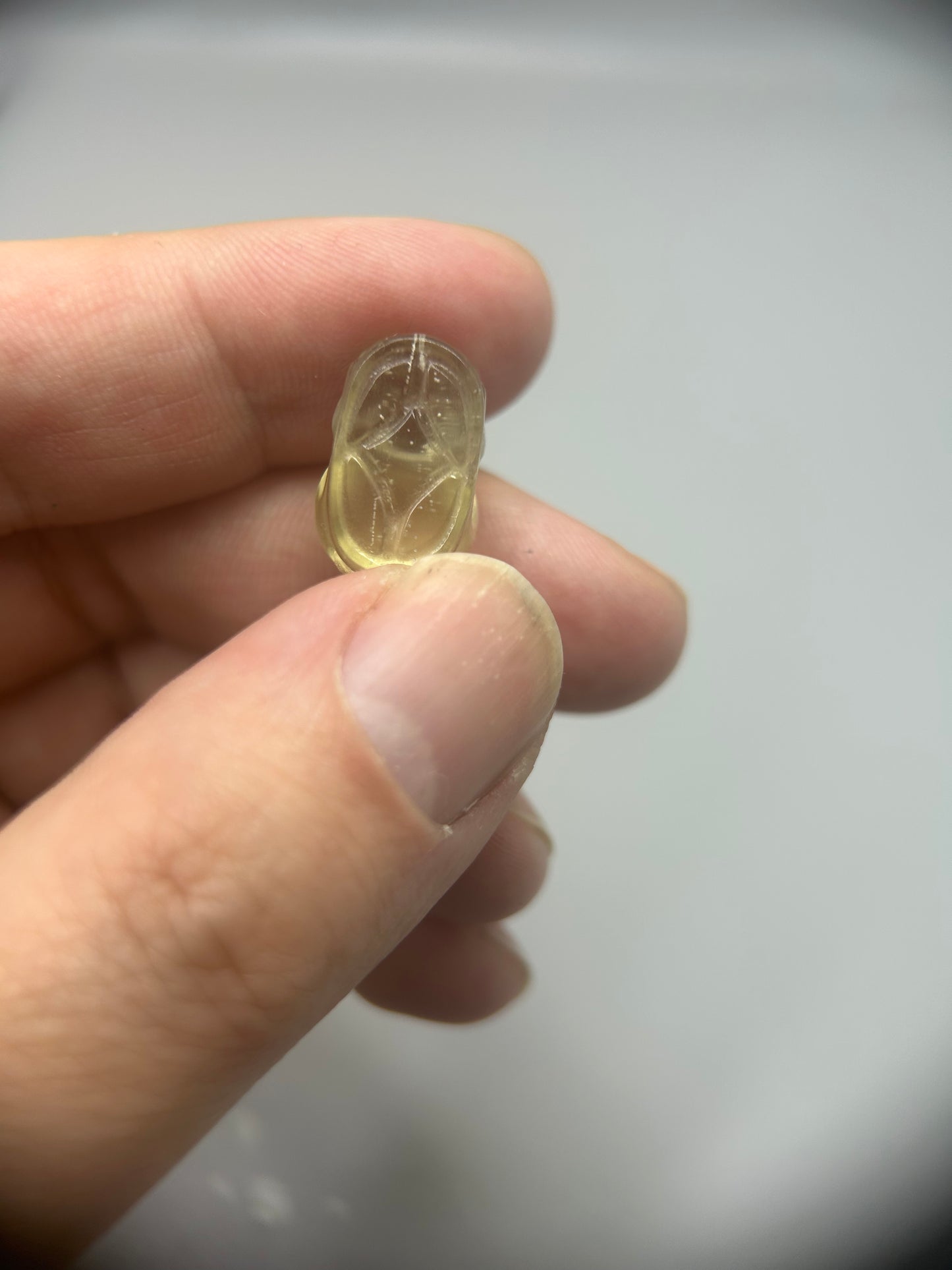 Libyan Desert Glass Kirin Totem–Rare Hand-Carved Mini Tektite Statue|Feng Shui Power Symbol,Meteorite Crystal Sculpture,Spiritual Luck Charm