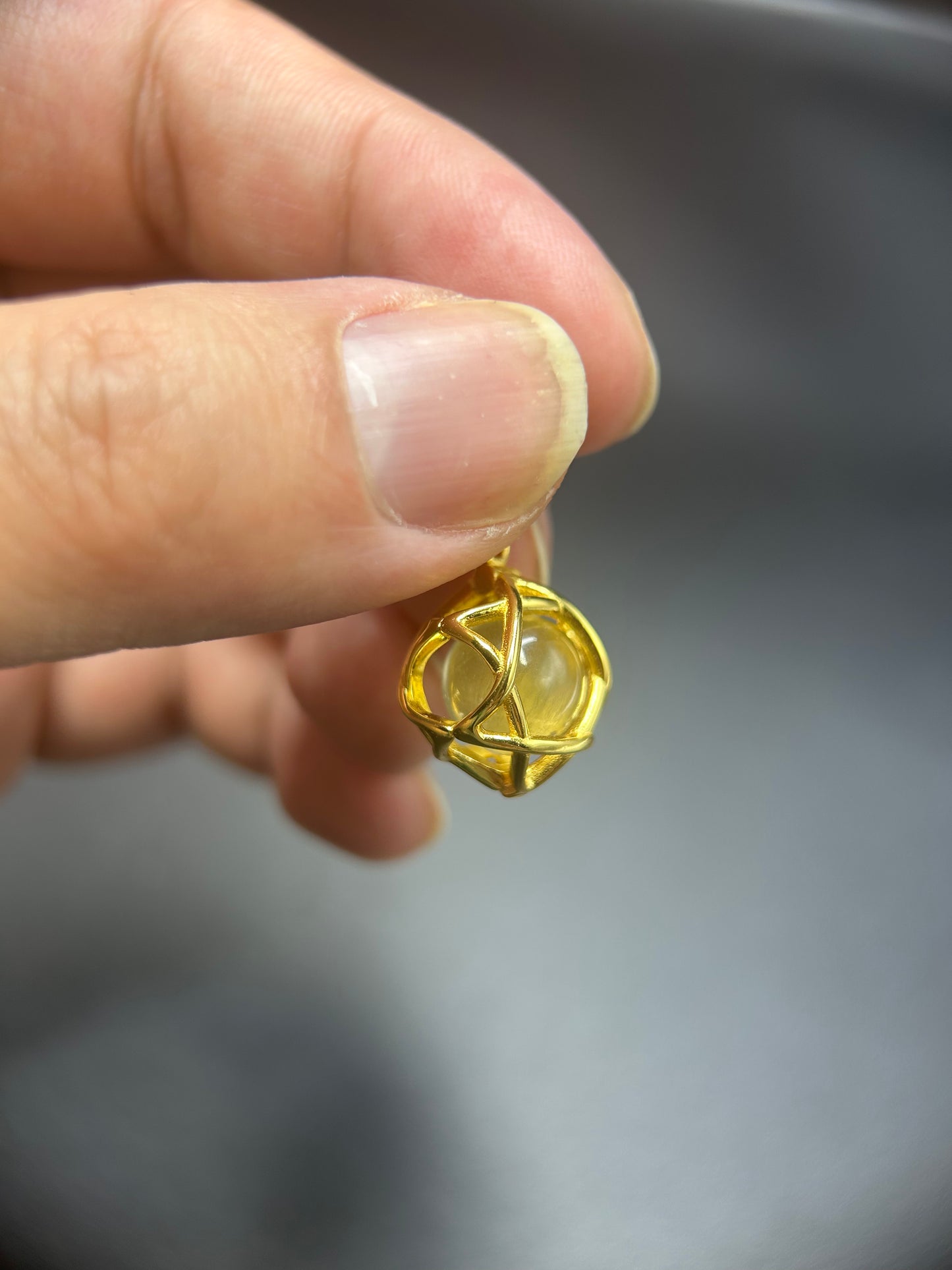 Libyan Desert Glass Necklace | 12 mm Bead in Star Tetrahedron Cage | Optional Chain | Gift-Ready with Certificate