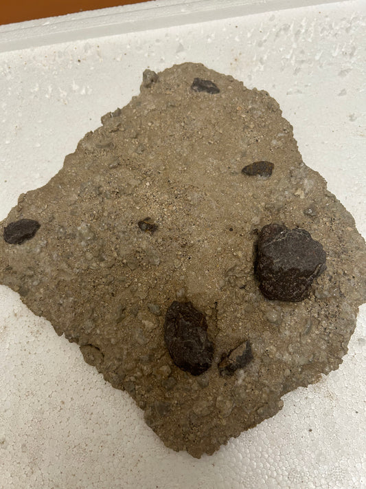 Authentic Meteorite Scatter Field Sandbox Display Specimen, Meteorite Crater from Qinghai, China