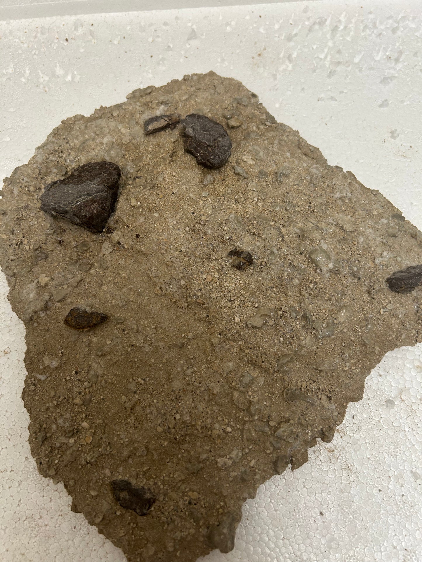 Authentic Meteorite Scatter Field Sandbox Display Specimen, Meteorite Crater from Qinghai, China