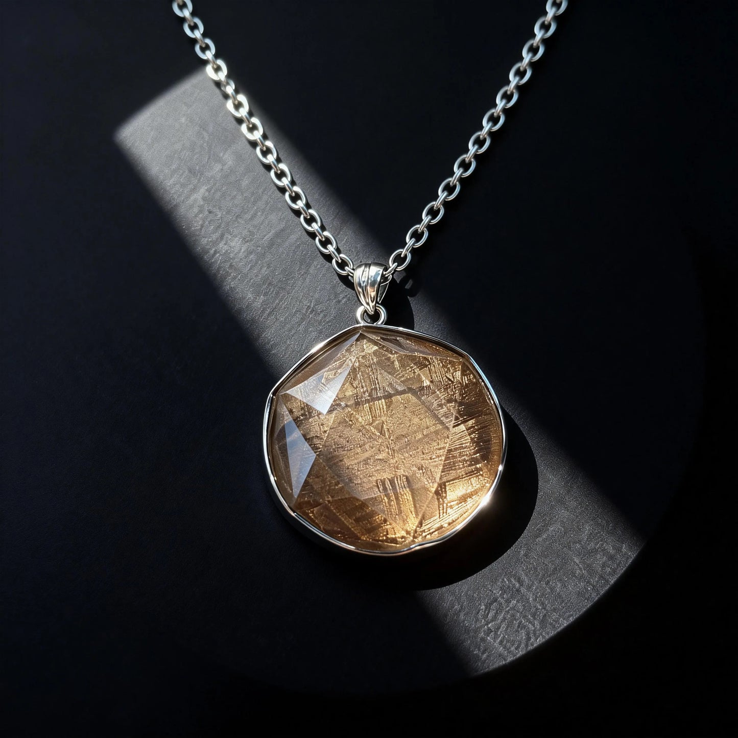 Genuine Muonionalusta Iron Meteorite Round Pendant- 10-50mm Muonionalusta Meteorite Healing Meteorite Jewellery