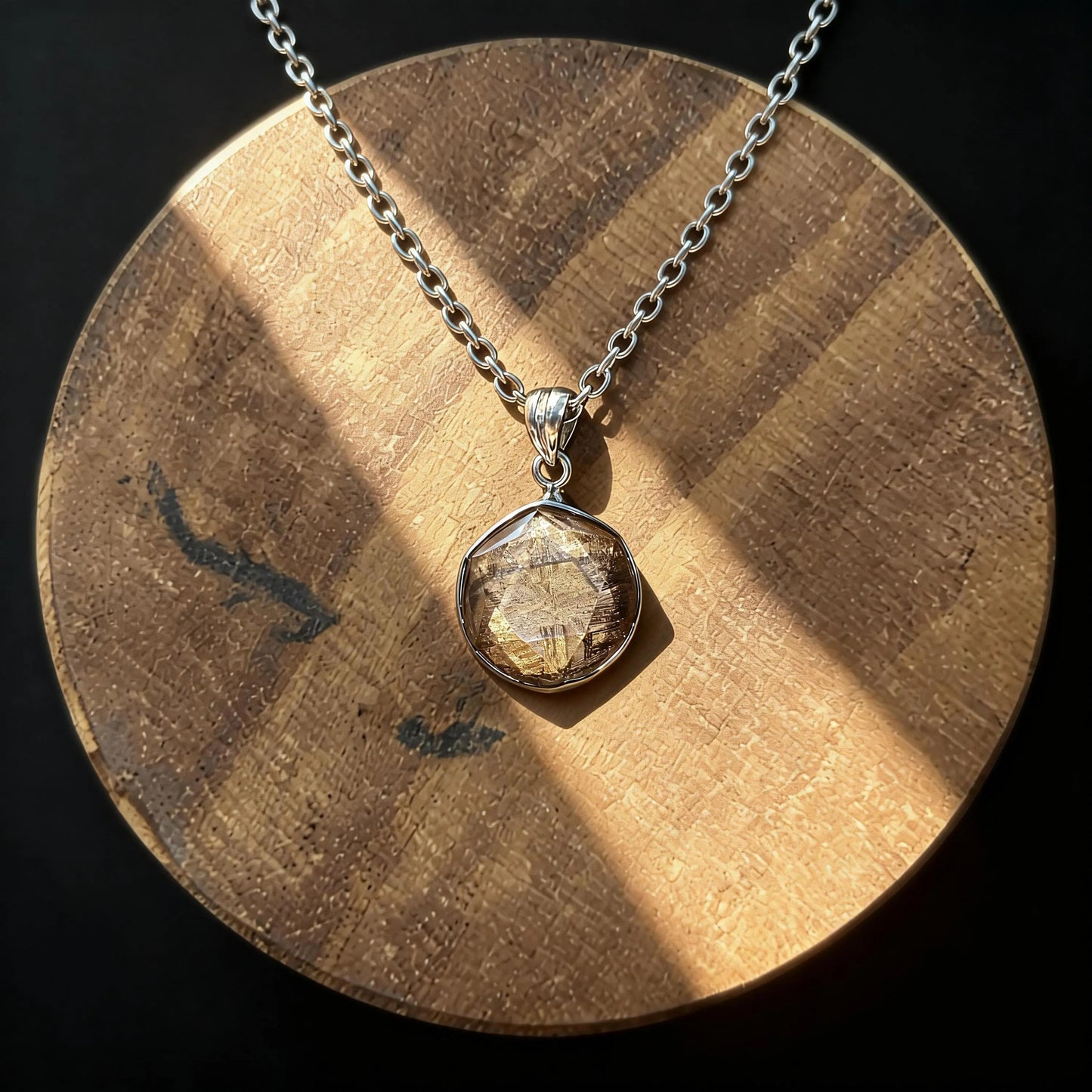 Genuine Muonionalusta Iron Meteorite Round Pendant- 10-50mm Muonionalusta Meteorite Healing Meteorite Jewellery