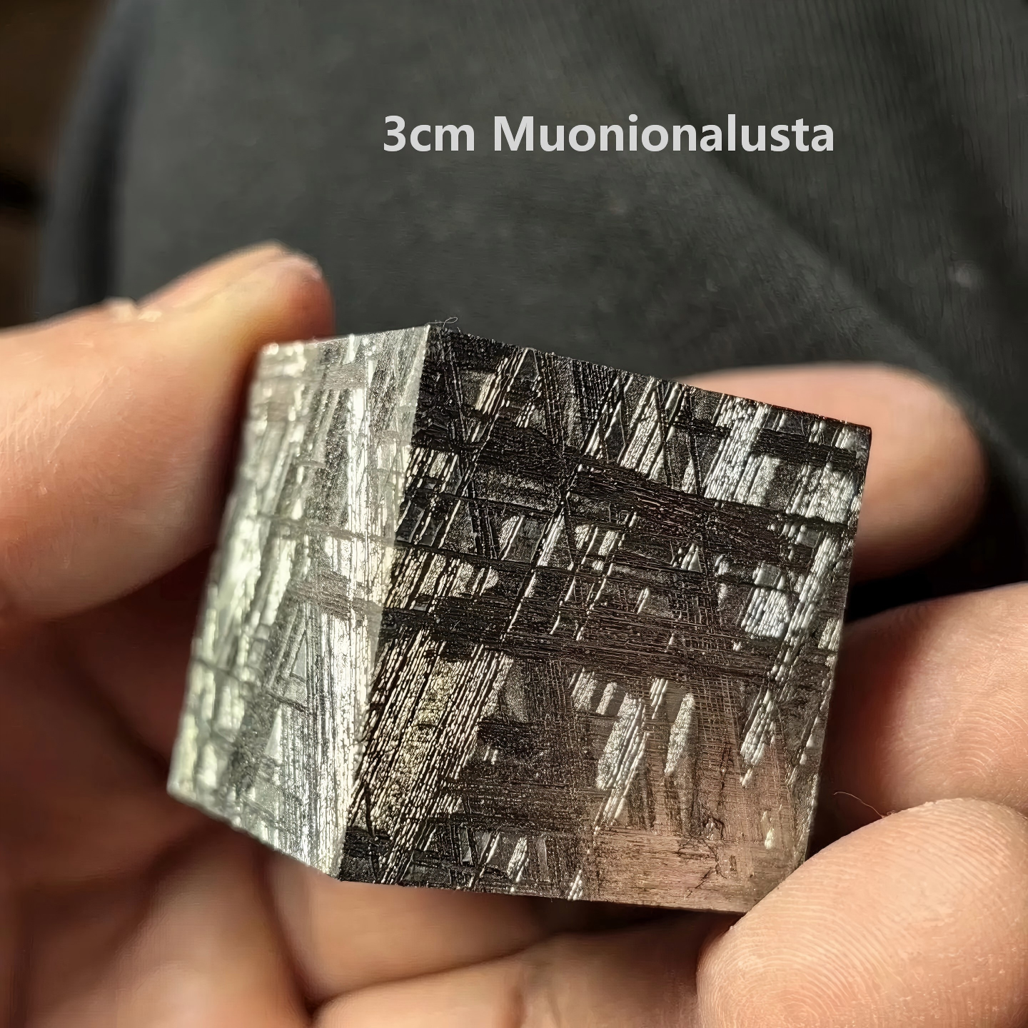4.6 Billion Years Ago Muonionalusta meteorite/Meteorite cube/Muonionalusta Cube/High-Quality Meteorite/Meteorite Fragment 203 grams