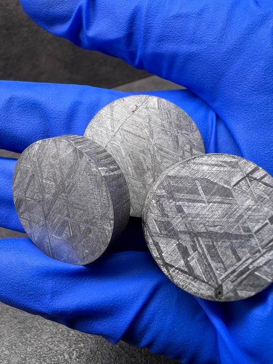 33X11.6mm Muonionalusta meteorite Disk For Ring/Meteorite/Premium Ring Material/Beautiful Widmanstätten Pattern