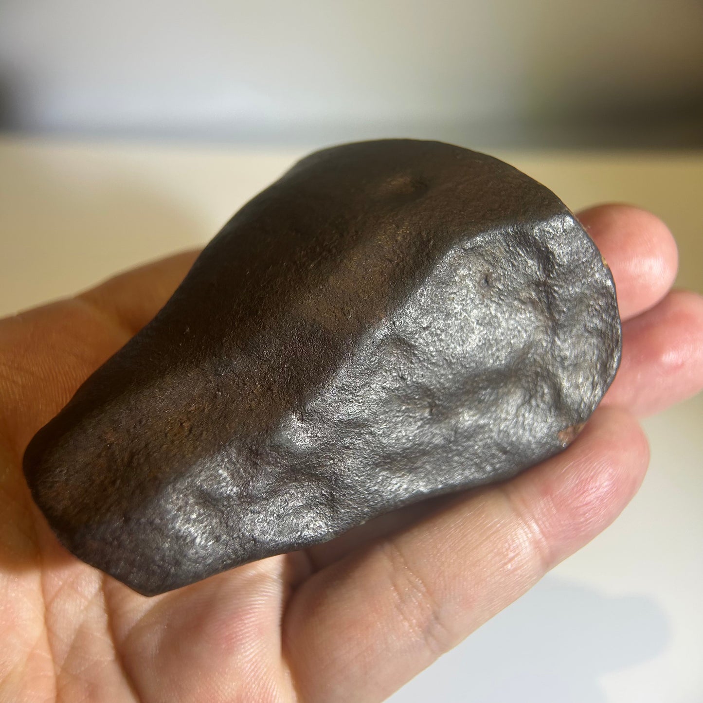 NWA 869 Chondrite Meteorite Carving — “Cosmic Beard” Eldritch-Inspired Sculpture | Cthulhu gift(390g)
