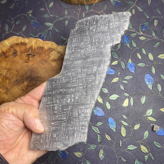 The Best Etched Muonionalusta meteorite/Meteorite Specimen/Meteorite Slice/Meteorite Chip/Meteorite Fragment