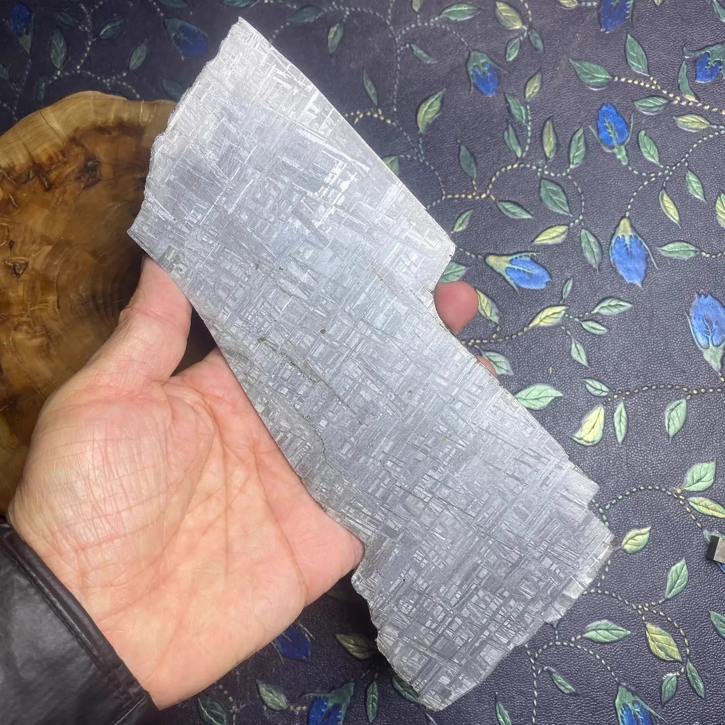 The Best Etched Muonionalusta meteorite/Meteorite Specimen/Meteorite Slice/Meteorite Chip/Meteorite Fragment