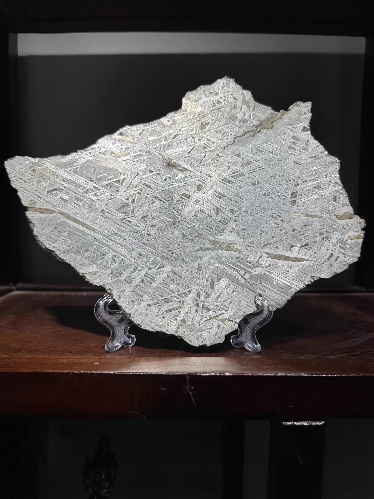 490g アルタイ鉄隕石／隕石標本／隕石スライス／隕石石／クリスタル隕石／隕石チップ／隕石破片
