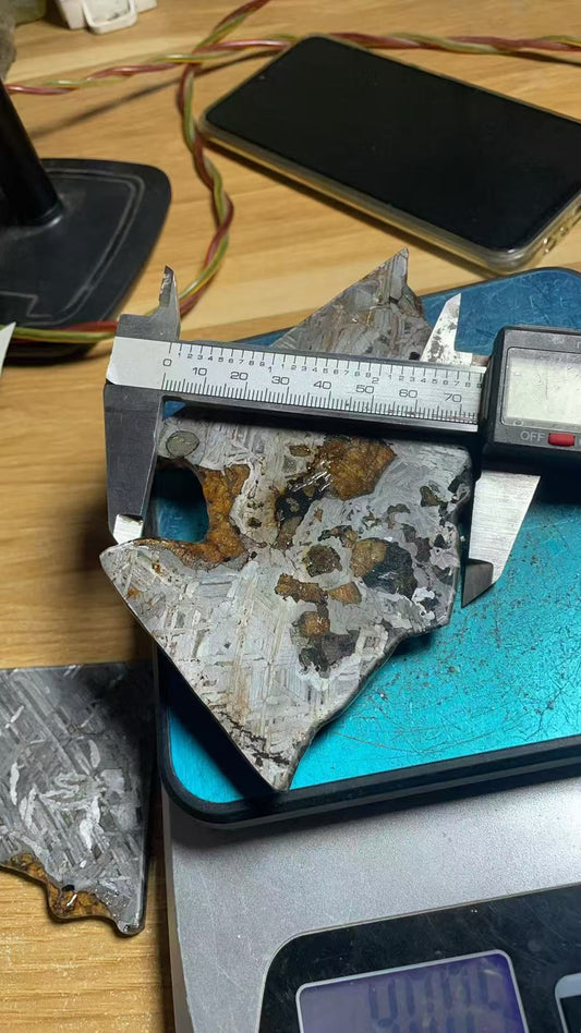 Last Remaining Aletai Pallasite Meteorite Slice – 236.5g Ultra Rare Collectible